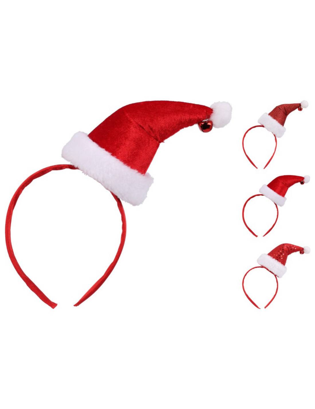 Cerchietto Natalizio Con Cappello Di Babbo Natale
