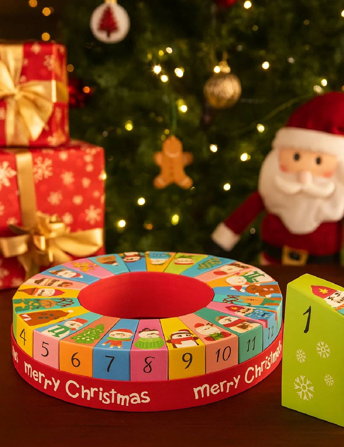 Calendario Dell'Avvento Circolare 24 Caselle