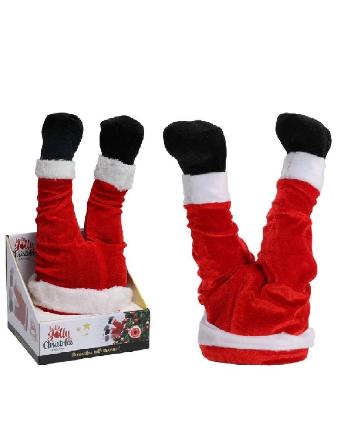 Addobbo Di Natale Gambe Di Babbo Natale Animate 35cm