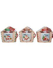 Tazza Natalizia In Ceramica Santa's House