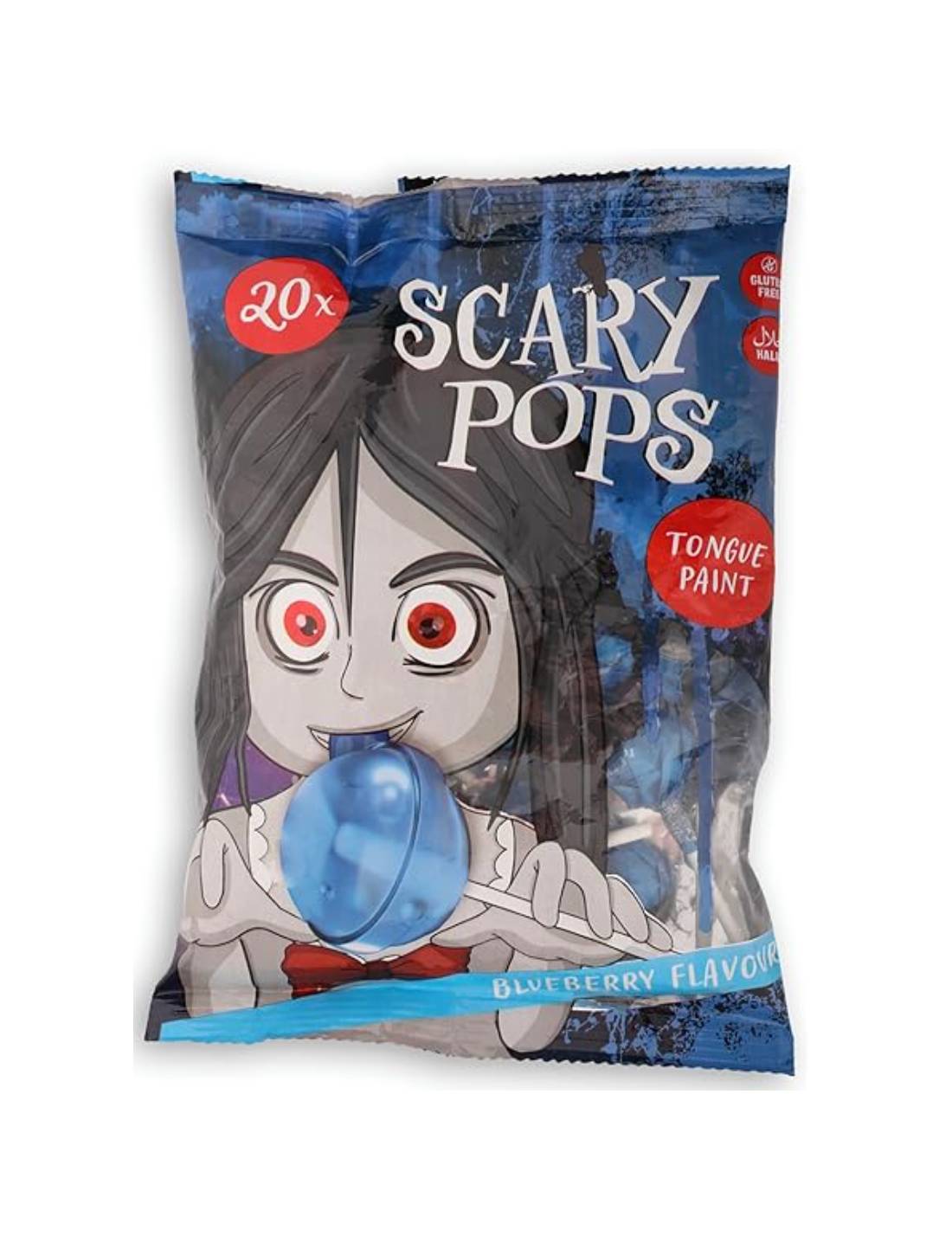 Busta Lecca Lecca Di Halloween Mirtillo 20pz