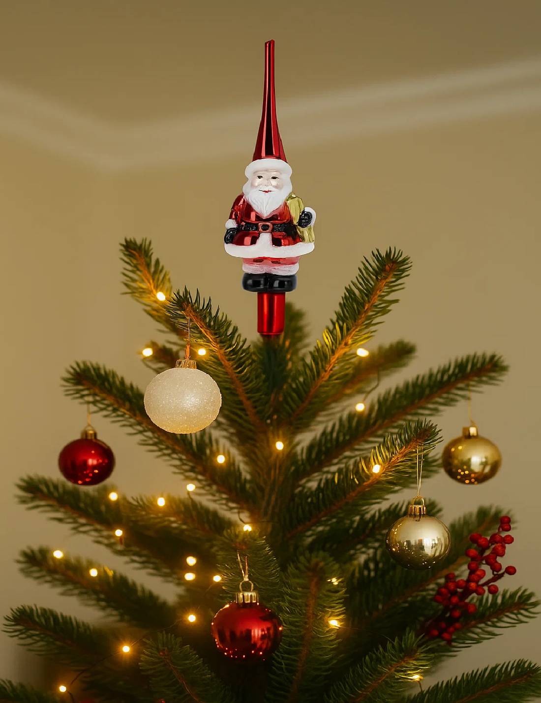 Puntale Albero Di Natale Figure Assortite 28cm