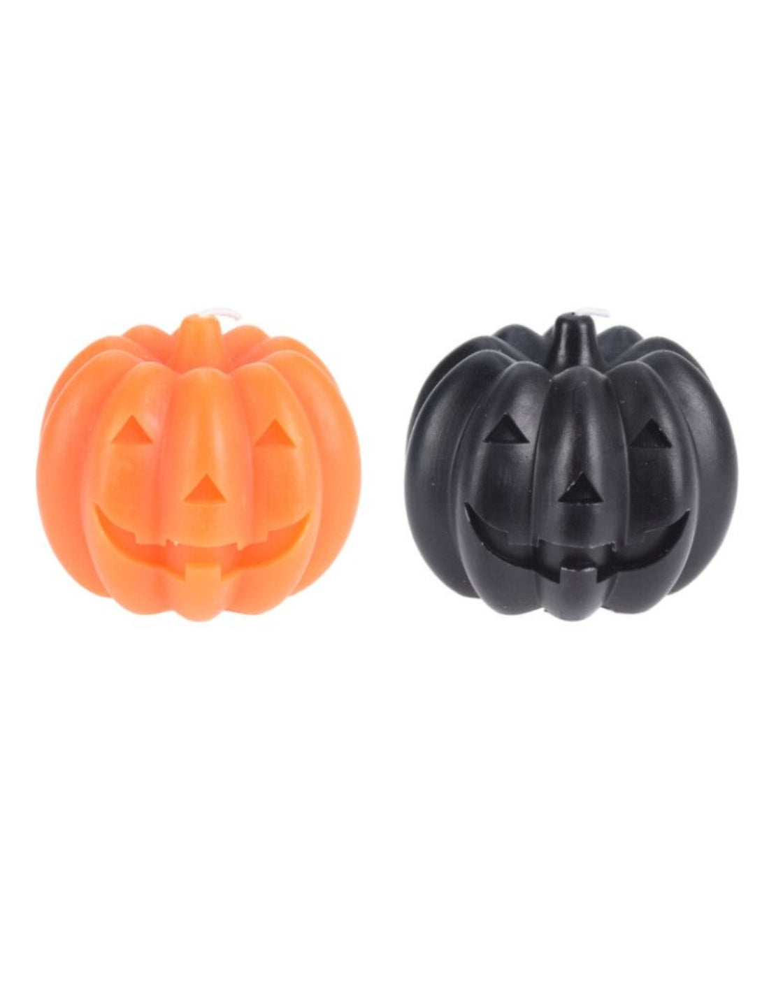 Candela Di Halloween Zucca In 2 Colori 7cm