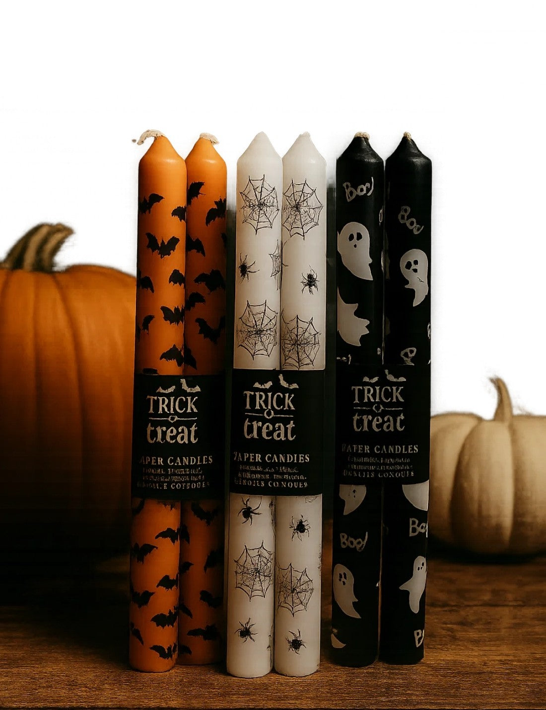 Candela Decorativa Di Halloween In Cera 2pz