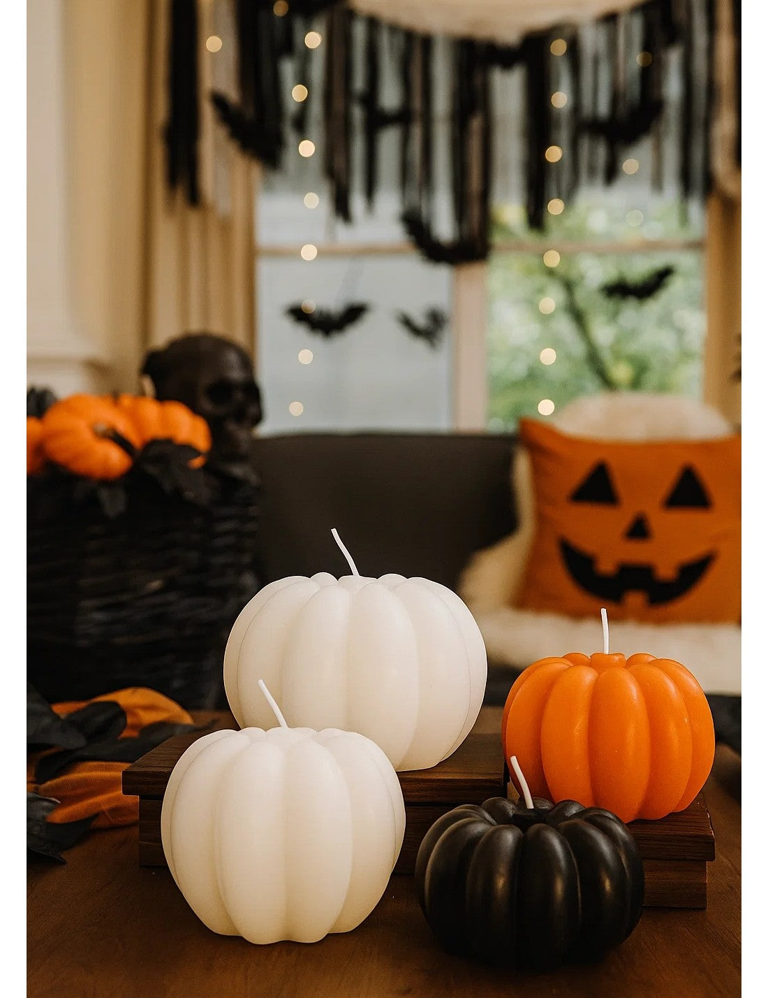 Candela Di Halloween Zucca In 3 Colori