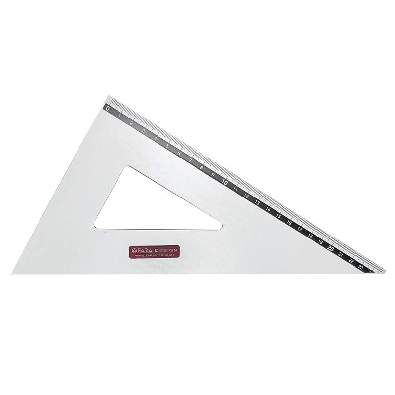 Squadra In Alluminio Fara 26cm 60 Gradi