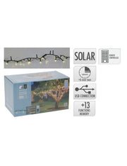 Serie Di Luci Natale Solari Bianco Caldo 800 LED