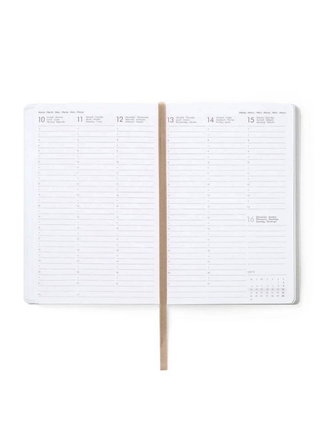 Agenda Settimanale Spiralata Legami 2025 12 Mesi Large - Stars