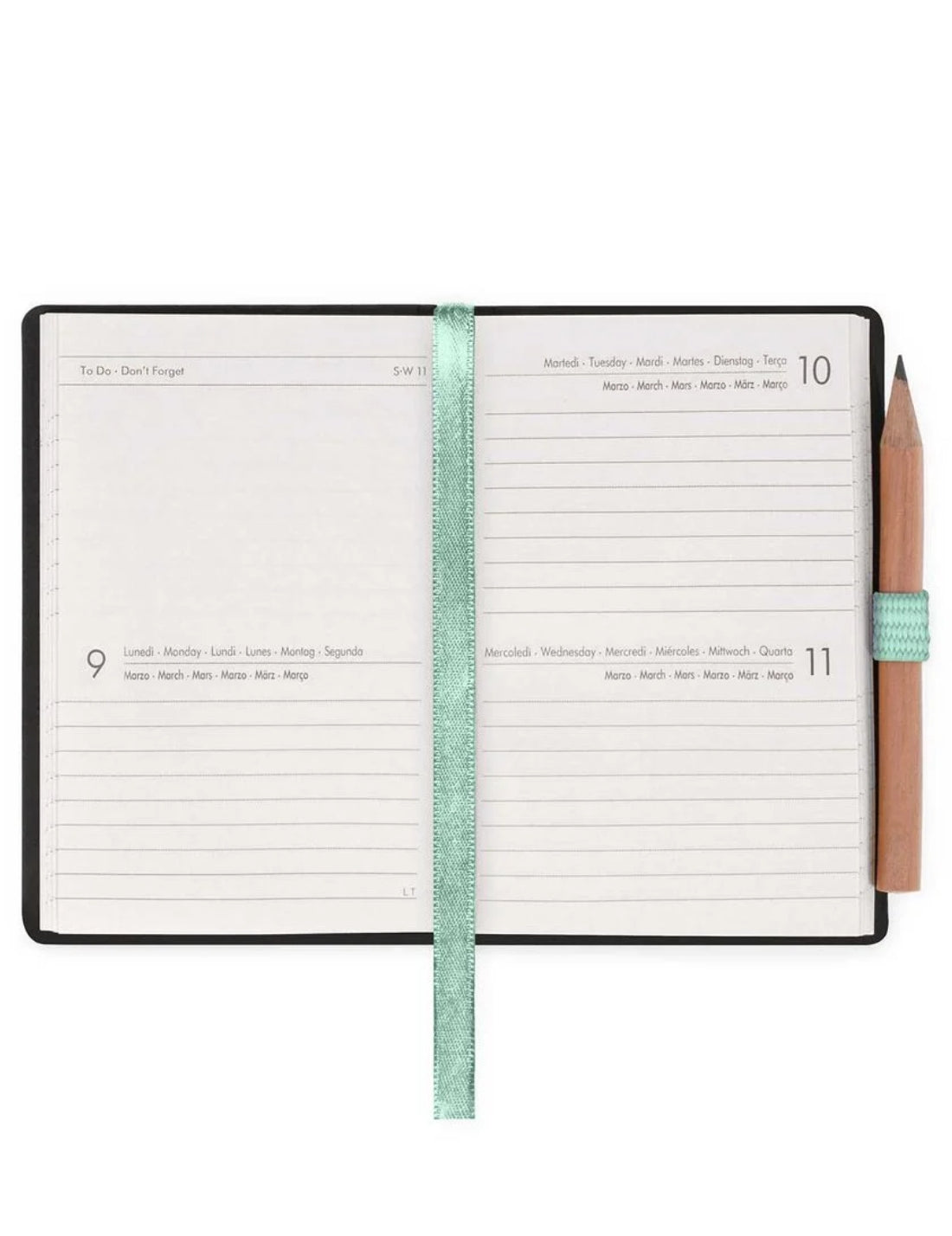 Agenda Bigiornaliera 12 Mesi 2026 Legami Pastel Mint Mini