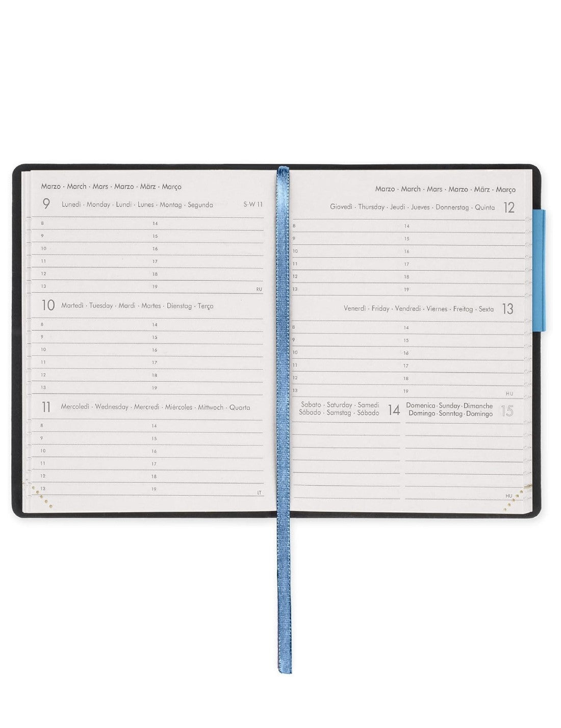 Agenda Settimanale 12 Mesi 2026 Legami Retro Blue Mini