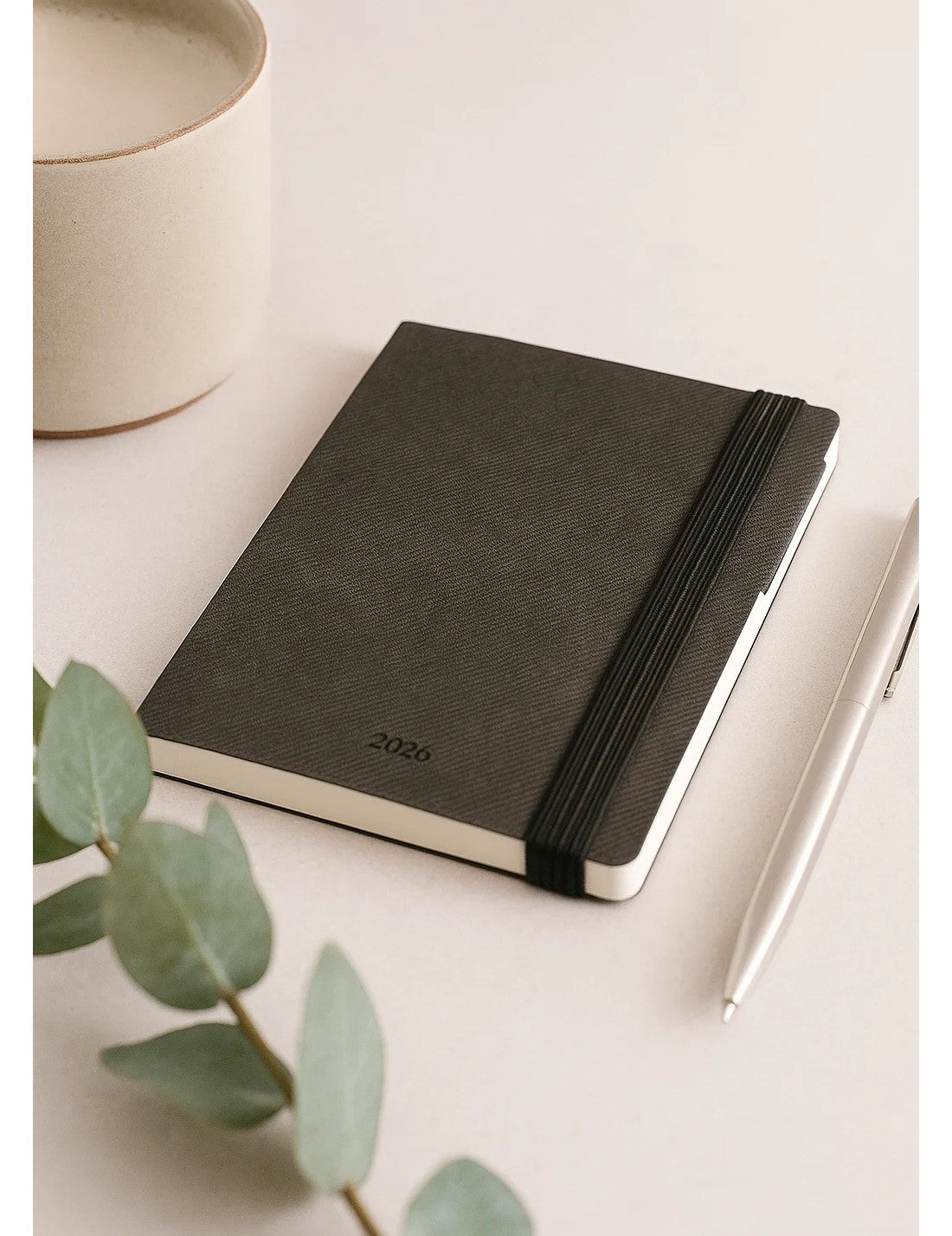 Agenda Settimanale 12 Mesi 2026 Deep Graphite Mini