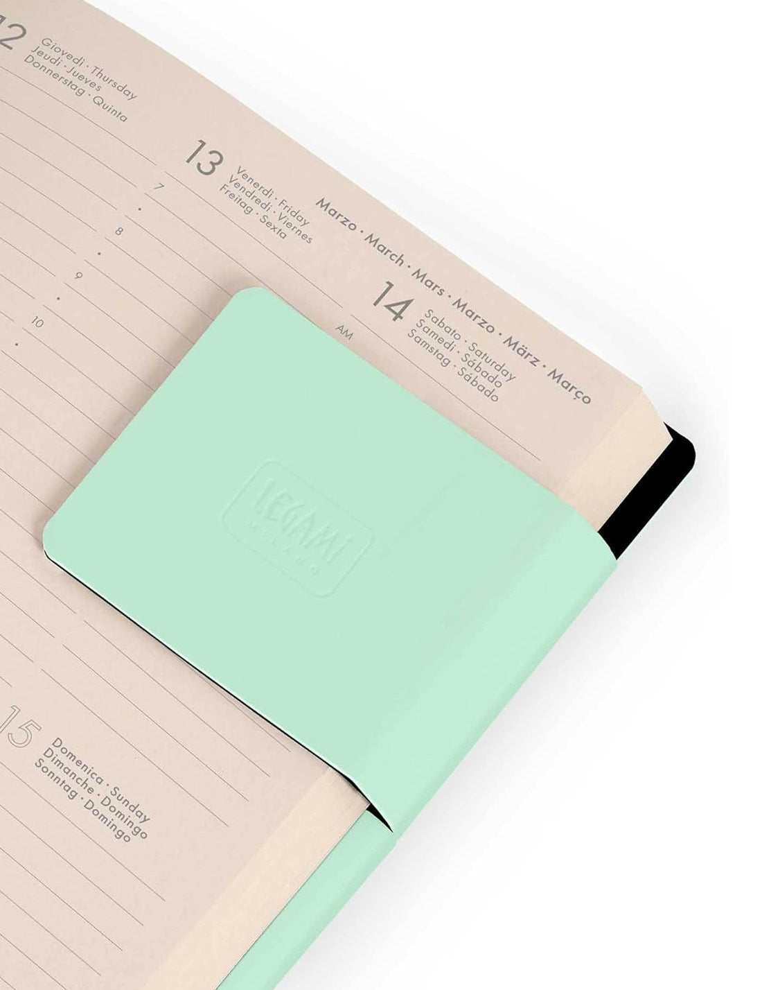 Agenda Settimanale 12 Mesi 2026 Legami Pastel Mint Small