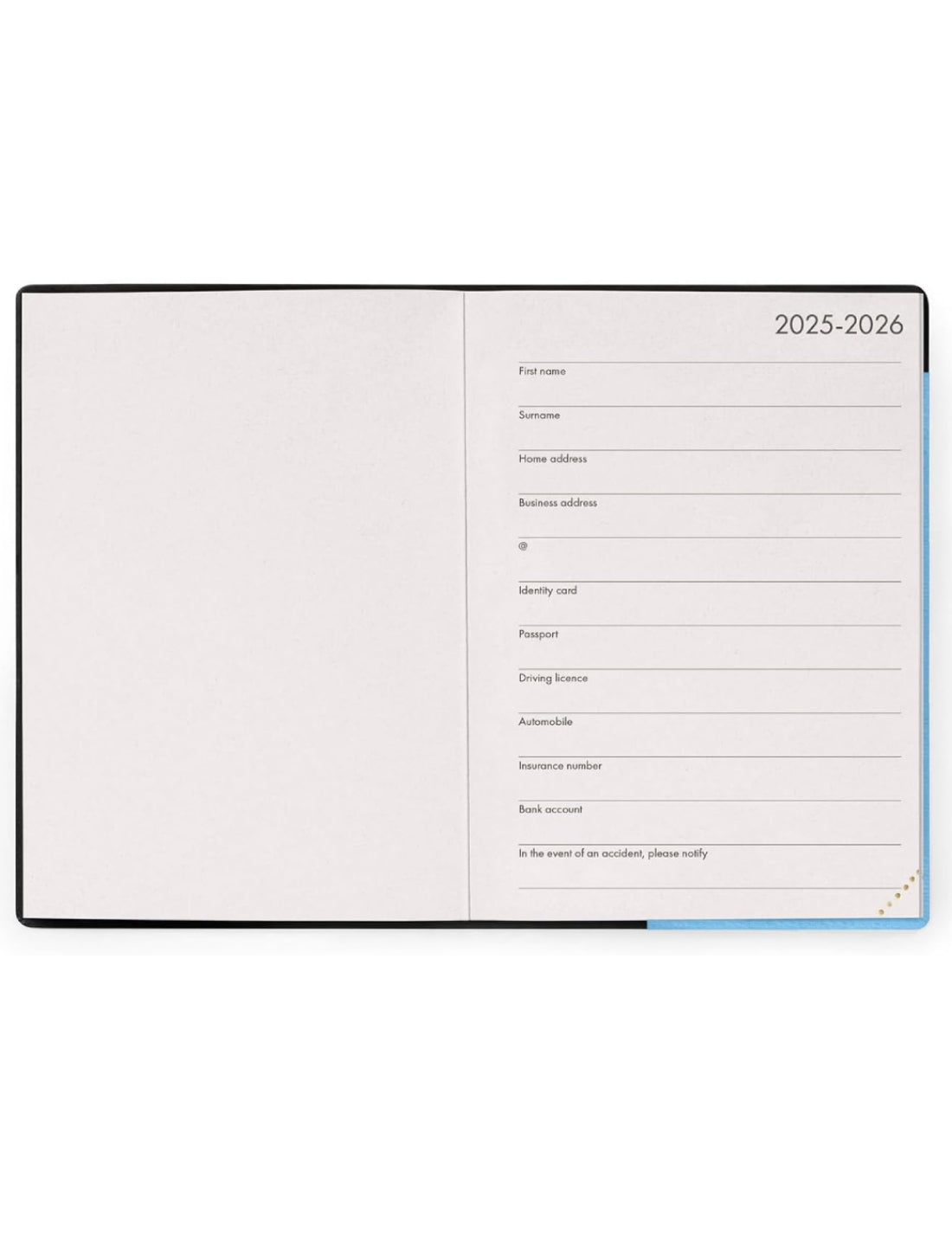 Agenda Giornaliera 12 Mesi 2026 Legami Retro Blue Small
