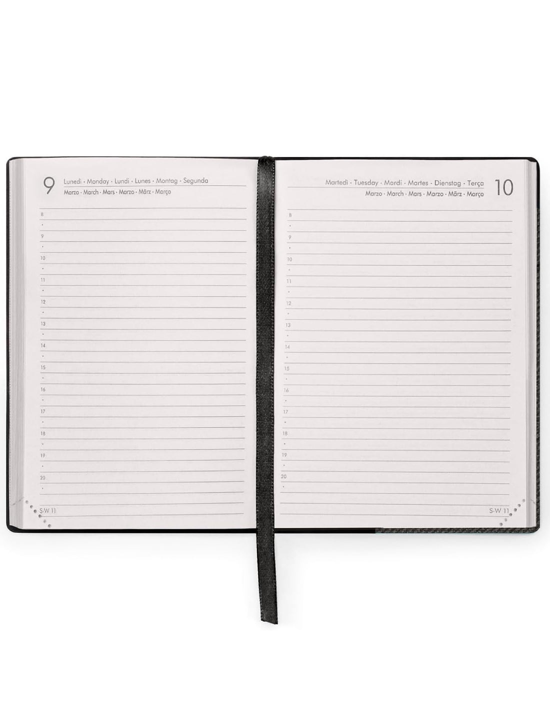 Agenda Giornaliera 12 Mesi 2026 Legami Deep Graphite Small