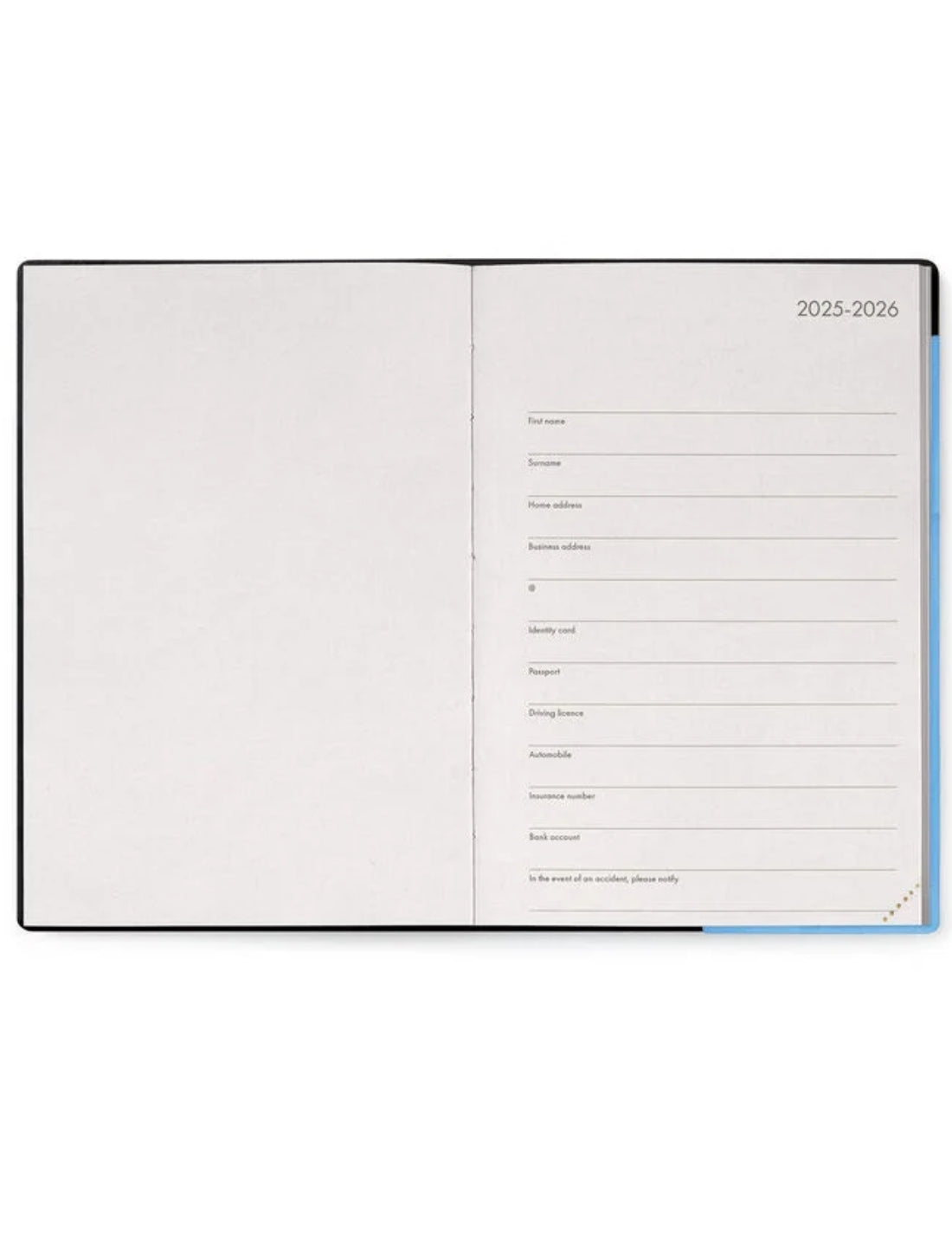 Agenda Giornaliera 12 Mesi 2026 Legami Retro Blue Medium
