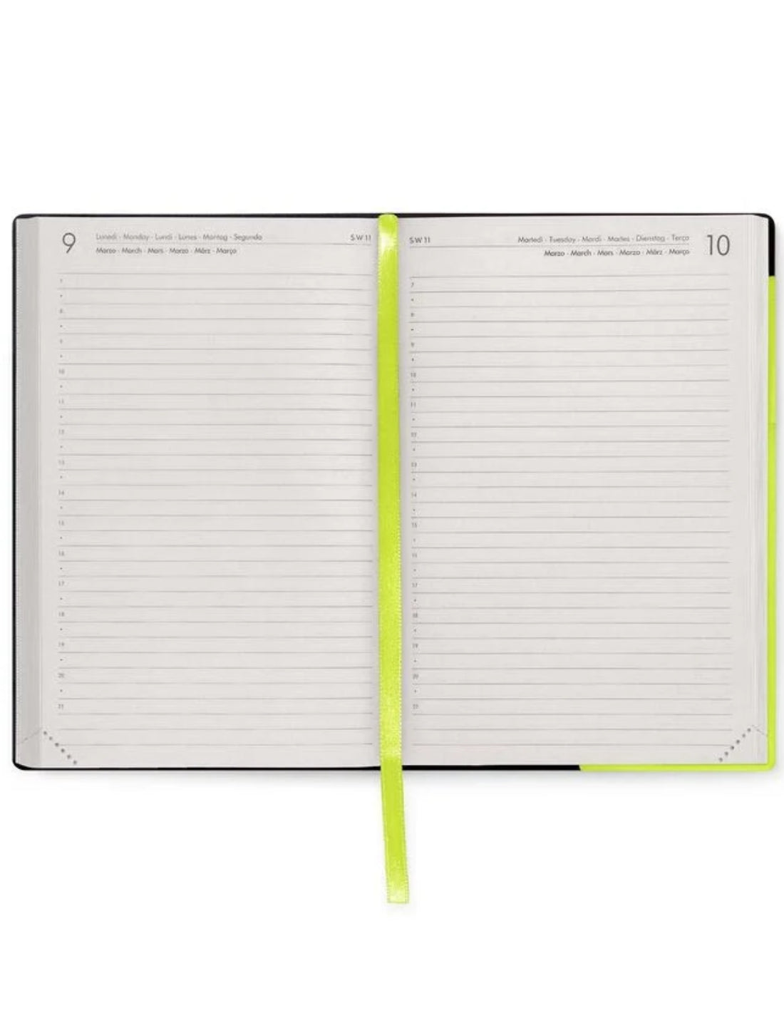 Agenda Giornaliera 12 Mesi 2026 Legami Chartreuse Medium