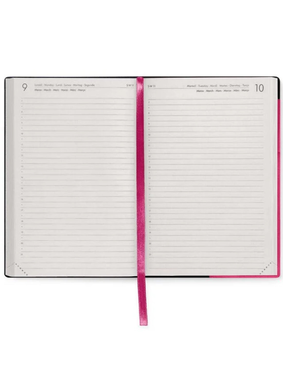 Agenda Giornaliera 12 Mesi 2026 Legami Raspberry Medium
