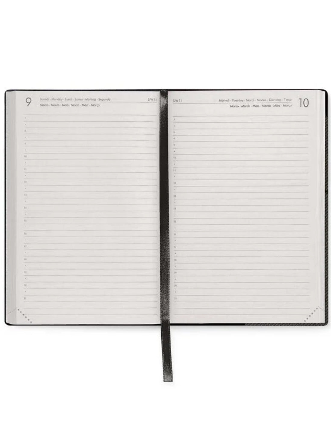 Agenda Giornaliera 12 Mesi 2026 Legami Deep Graphite Medium