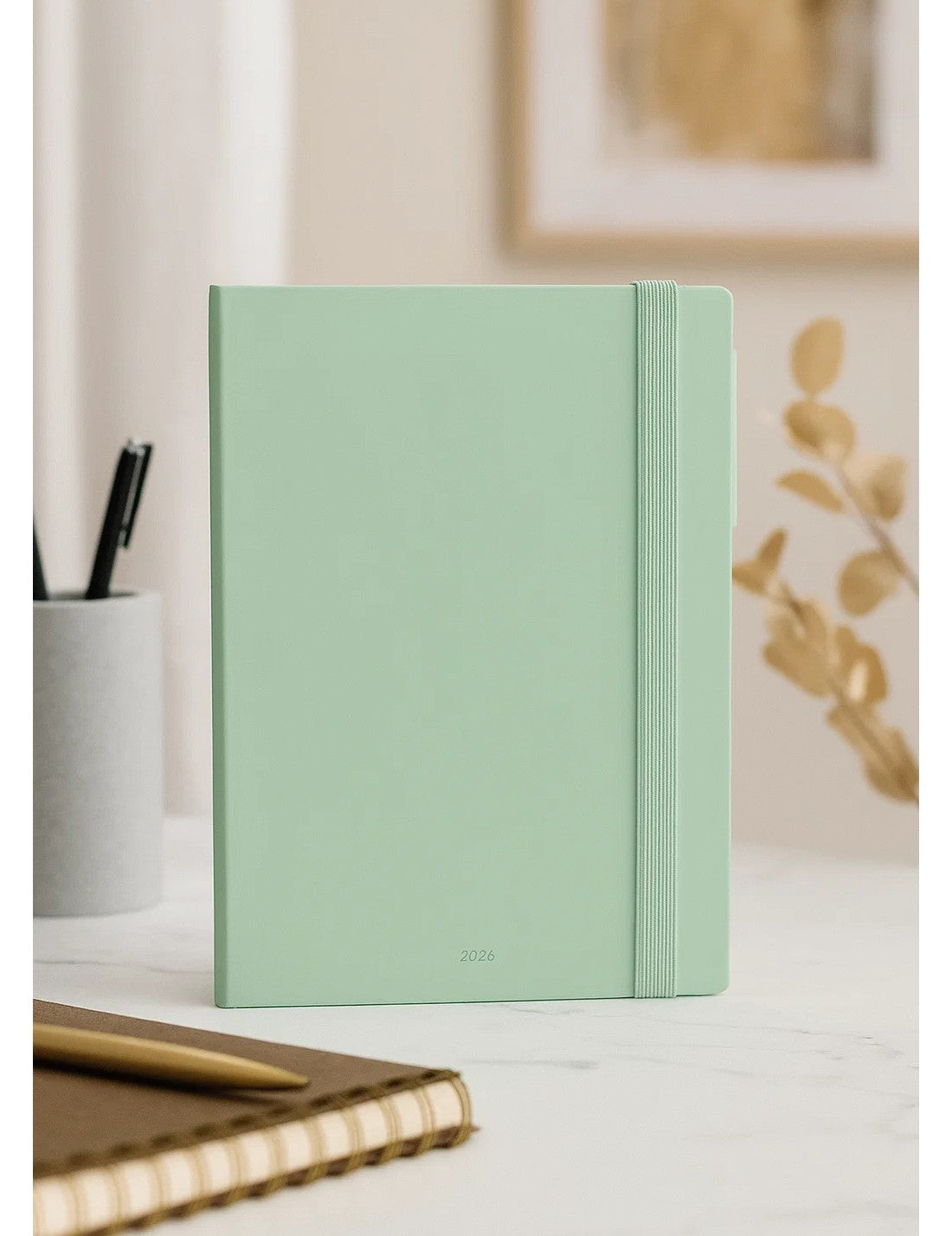 Agenda Settimanale 12 Mesi 2026 Con Notebook Pastel Mint Medium