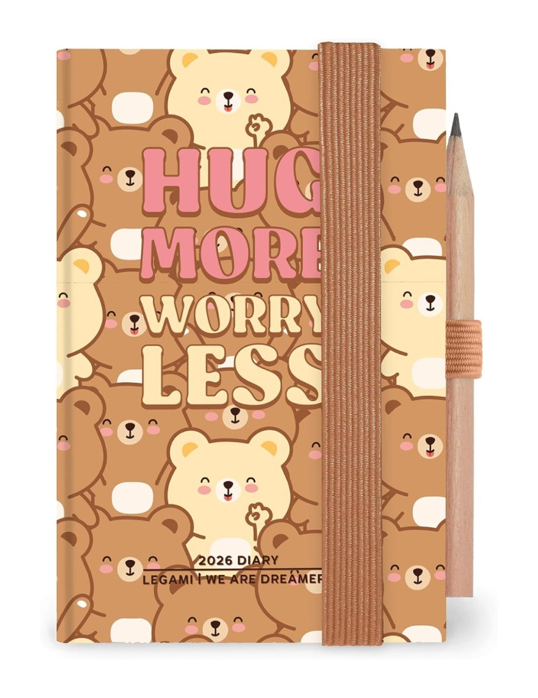 Agenda Bigiornaliera Fotografica 12 Mesi 2026 Legami Teddy Bears Mini