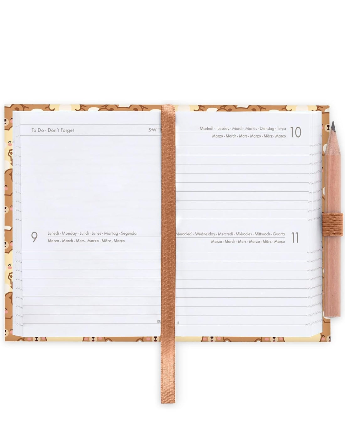 Agenda Bigiornaliera Fotografica 12 Mesi 2026 Legami Teddy Bears Mini