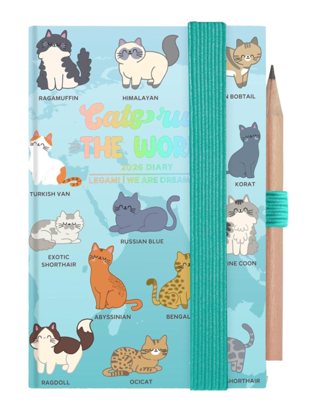 Agenda Bigiornaliera Fotografica 12 Mesi 2026 Legami Kitties Mini