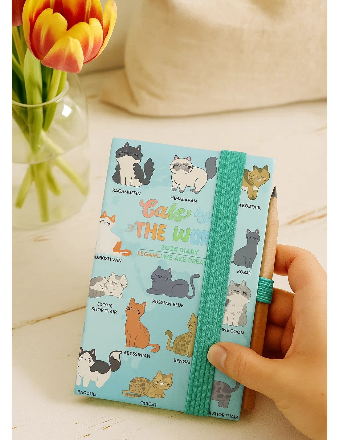 Agenda Bigiornaliera Fotografica 12 Mesi 2026 Legami Kitties Mini