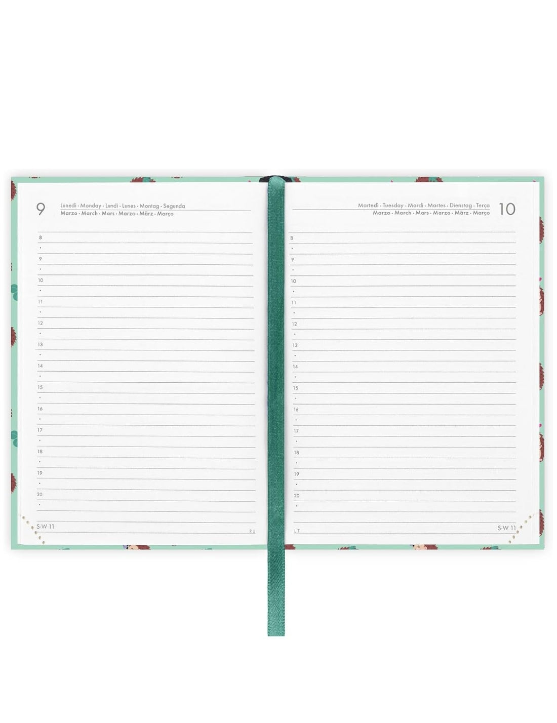 Agenda Settimanale Fotografica 12 Mesi 2026 Legami Hedgehogs Small