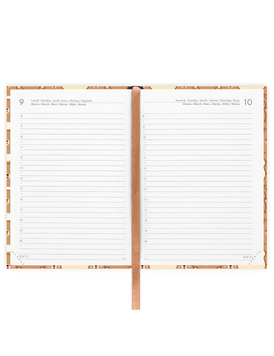 Agenda Settimanale Fotografica 12 Mesi 2026 Legami Teddy Bear Small