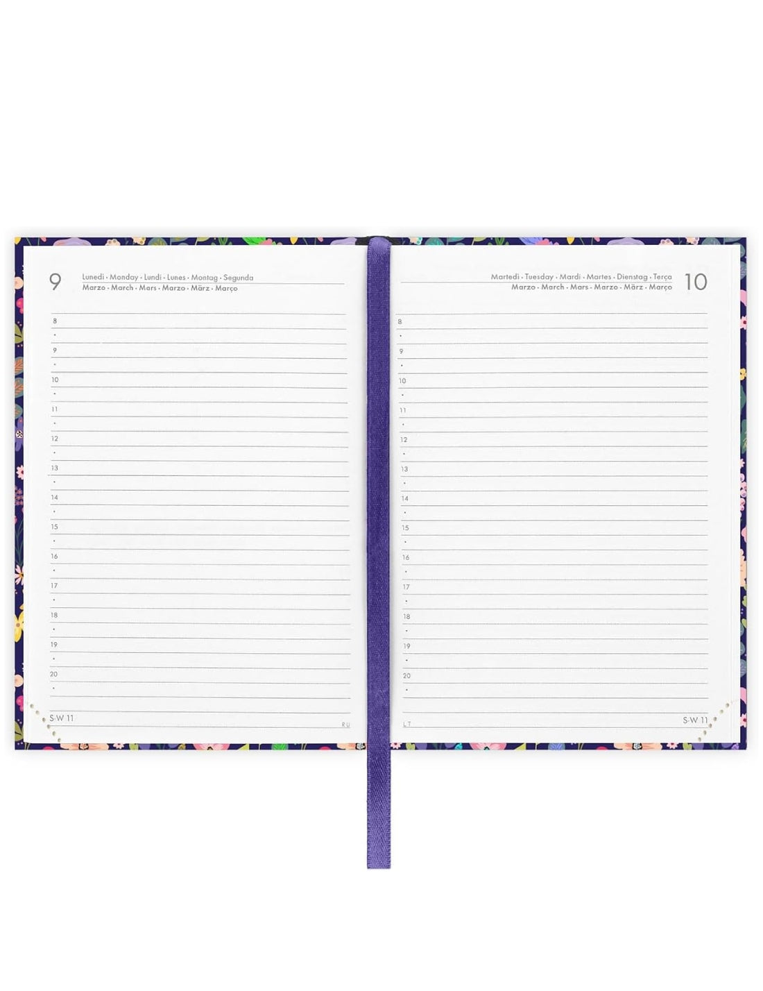 Agenda Settimanale Fotografica 12 Mesi 2026 Legami Flowers Small