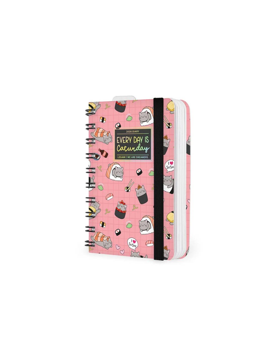 Agenda Giornaliera 12 Mesi 2016 Legami Sushi Cat Small