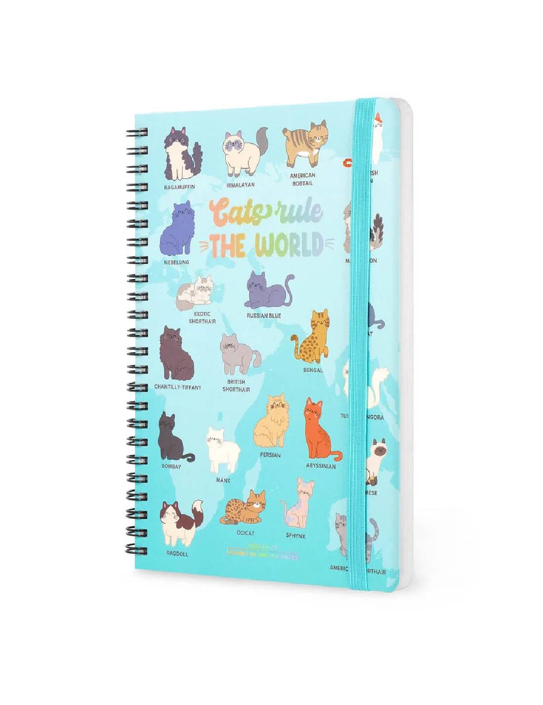 Agenda Settimanale Spiralata 12 Mesi 2026 Kitties Legami Large