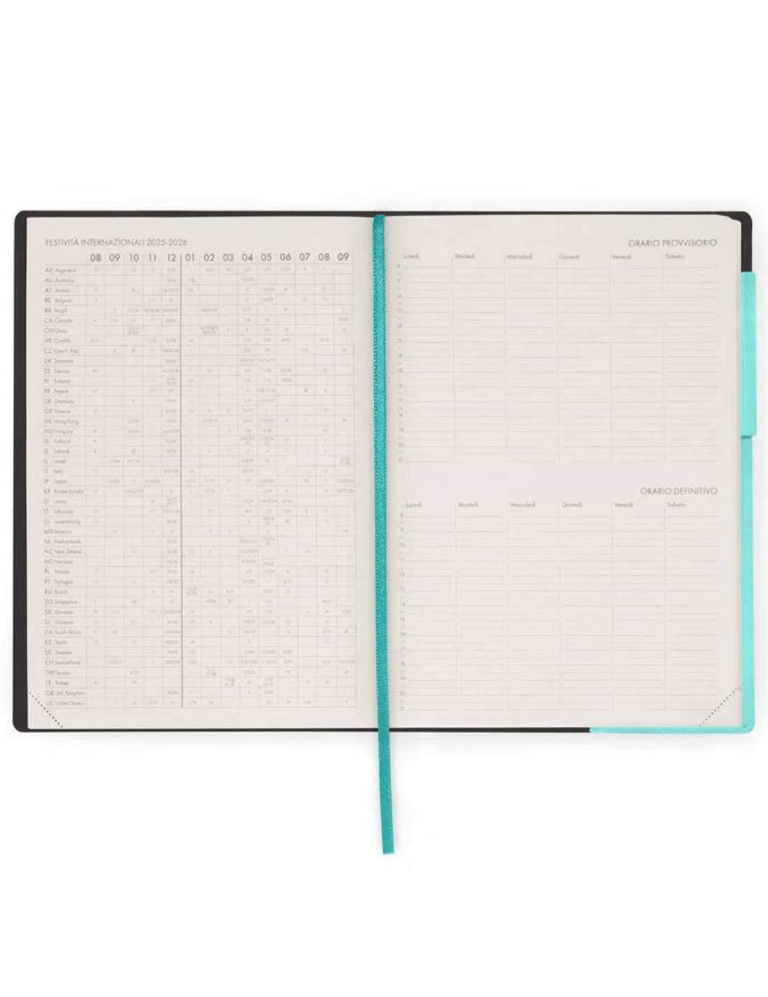 Agenda Settimanale Del Docente 13 Mesi 2025/2026 Legami Aquatic Awe Large