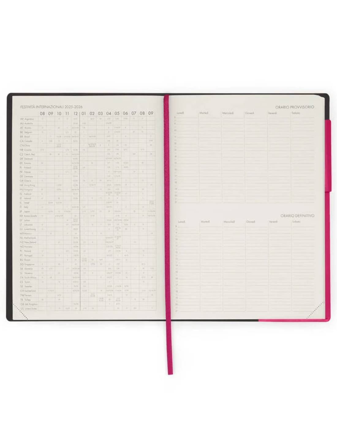 Agenda Settimanale Del Docente 13 Mesi 2025/2026 Legami Raspberry Large