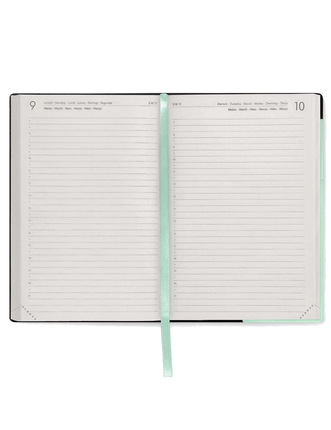 Agenda Giornaliera 16 Mesi 2025/2026 Legami Pastel Mint Small