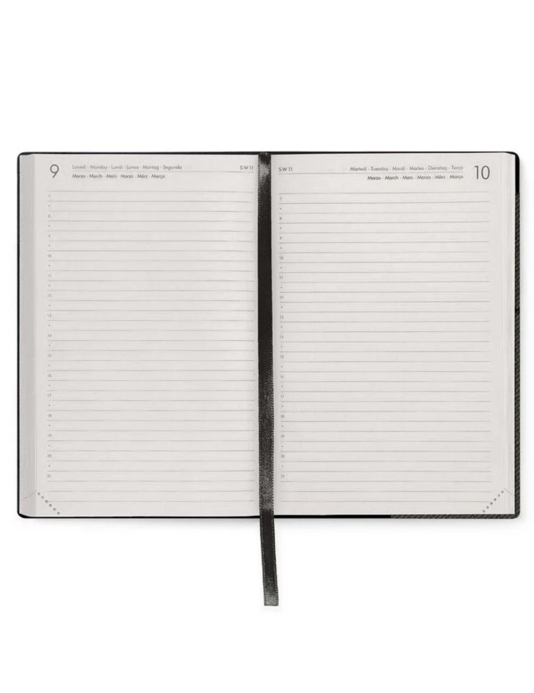 Agenda Giornaliera 16 Mesi 2025/2026 Legami Deep Graphite Medium