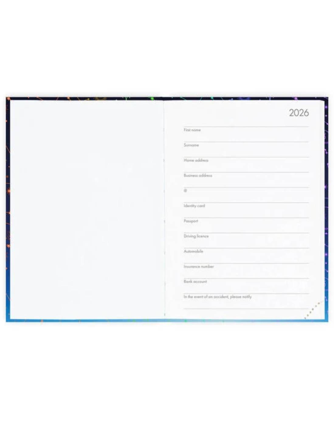 Agenda Giornaliera Fotografica 16 Mesi 2025/2026 Legami Stars Small