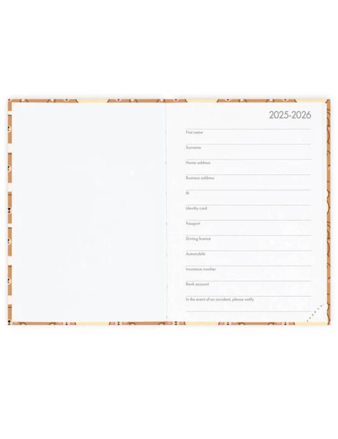 Agenda Giornaliera Fotografica 16 Mesi 2025/2026 Legami Teddy Bear Small