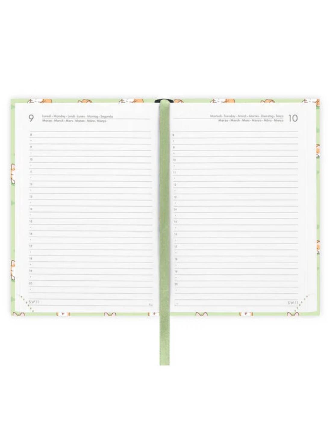 Agenda Giornaliera Fotografica 16 Mesi 2025/2026 Legami Corgi Small