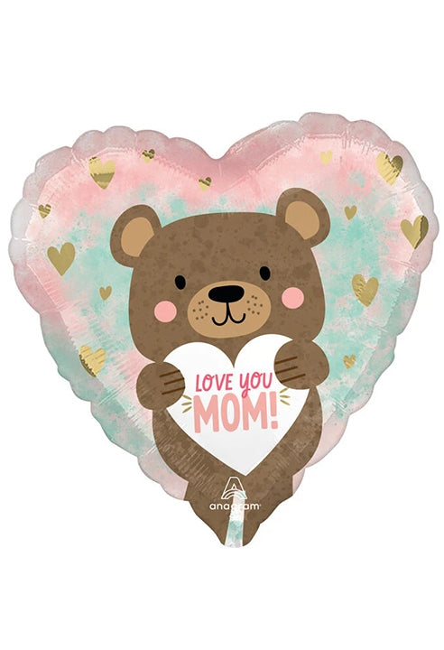 Palloncino Love You Mom Bear 17"