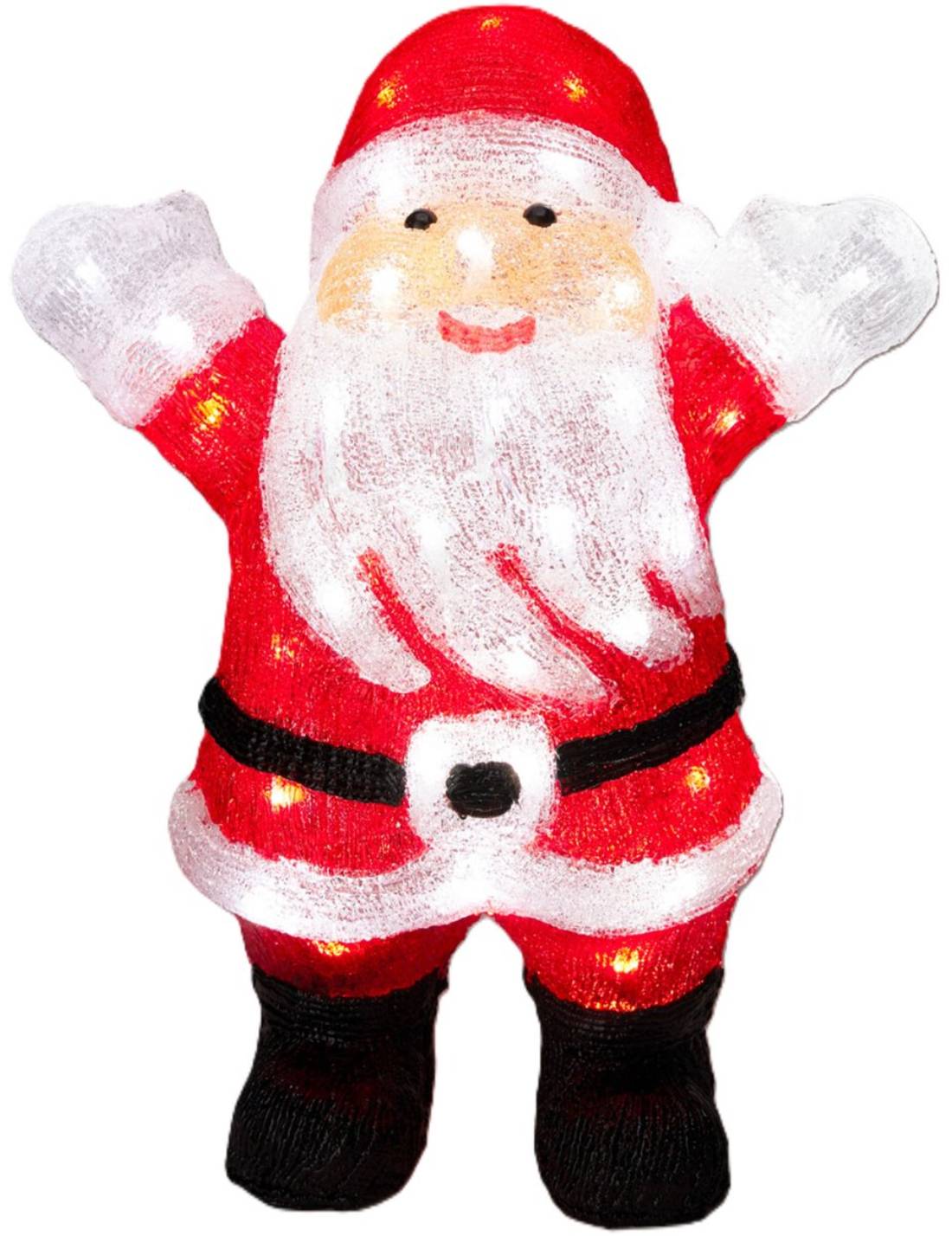 Decorazione Natalizia Babbo Natale 50 LED 40cm
