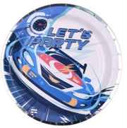 Piatti Auto Da Corsa Let'S Party Blu 8Pc