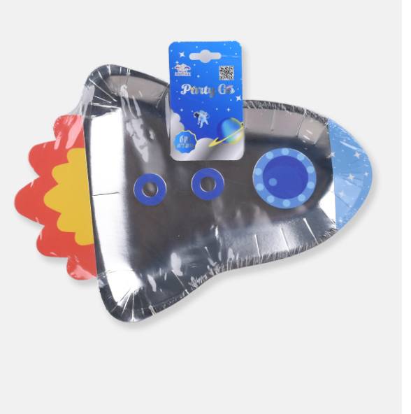 Piatto Forma Razzo 6Pc