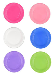 Piatti Piani Di Carta Monocolore 18cm 20pz