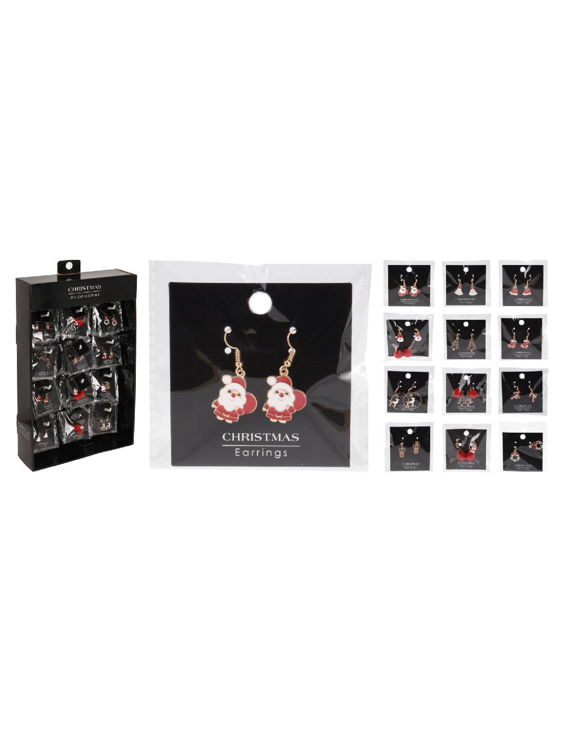 Orecchini Di Natale Con Decorazioni 2pz