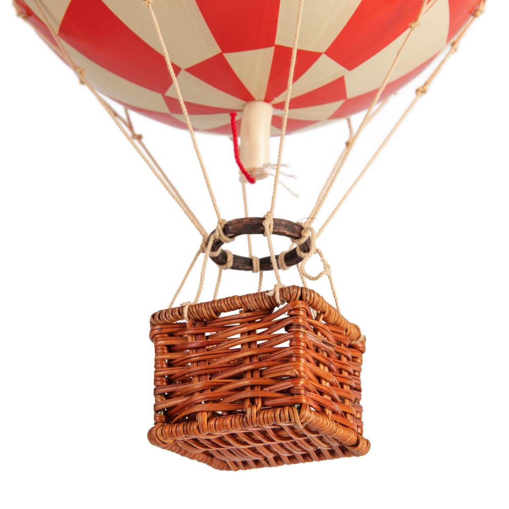 Mongolfiera Check Red Accessorio Cameretta 30cm