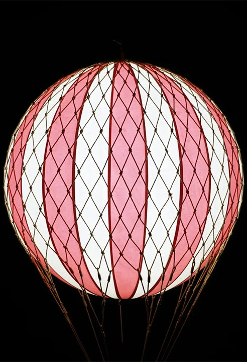 Mongolfiera Led Rossa Accessorio Cameretta 30cm