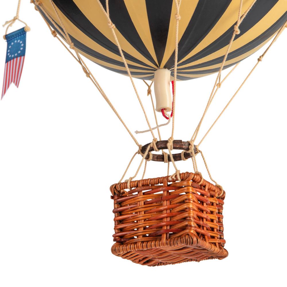 Mongolfiera Black E Avorio Accessorio Cameretta 30cm