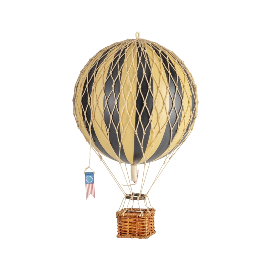 Mongolfiera Black E Avorio Accessorio Cameretta 30cm