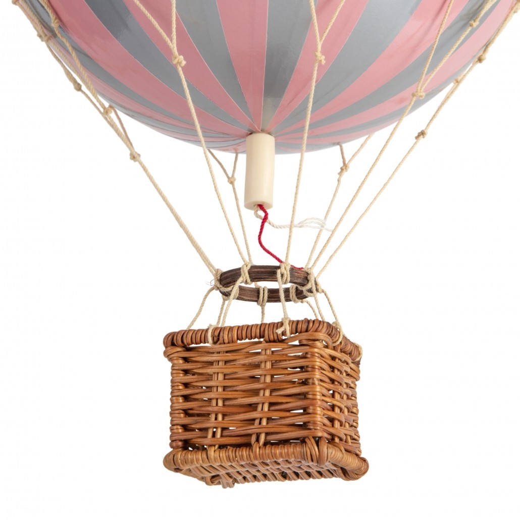 Mongolfiera Silver Pink Accessorio Cameretta 30cm